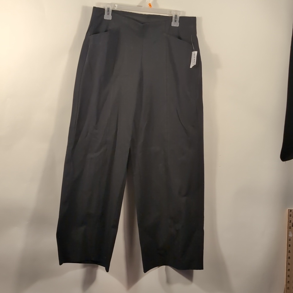 Old Navy Pixie Wide Legs Black Pants Size Large New With Tags Size Large - Picture 2 of 9